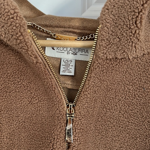 Koolaburra by Ugg Hooded full zip Coat with Faux Fur Trim Size L - Picture 5 of 8